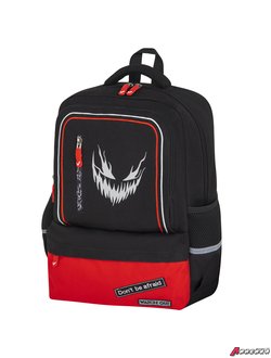 Рюкзак BRAUBERG STAR, 1 отделение, 5 карманов, «Scary face», черный, 40×29×13 см. 272060
