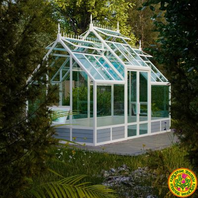 Теплица из стекла и алюминия АССОЛЬ размером 2500 х 5000 мм Скоро в продаже