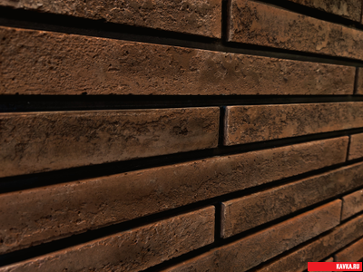 Плитка "ЛОНГБРИК",  цв.Темно-коричневый, бетон, уп.0,6м2(26шт)(20,3кг)(42уп)