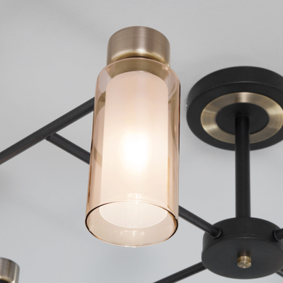 Потолочная люстра с плафонами Eurosvet 70115/8 черный