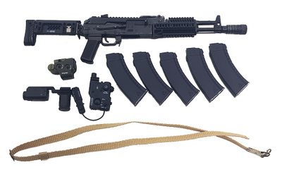 АК-105 с обвесом и ремнем 1/6 (M-082) - Super MC Toys