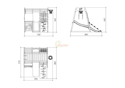 ДСК раннего развития Савушка Непоседа 4 oak