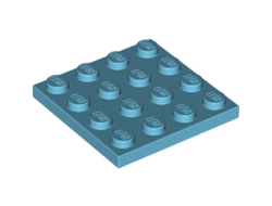 Plate 4 x 4, Medium Azure (3031 / 6141594)