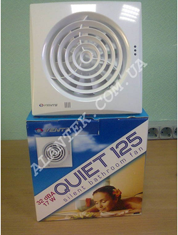 Вытяжной малошумный вентилятор Vents 125 Quiet (Вентс 125 Квайт)