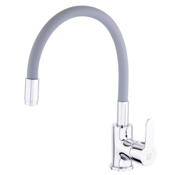 Смеситель Sanday 565502-09 серый излив