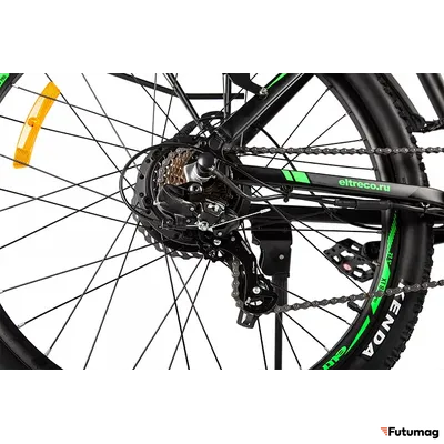 Электровелосипед Eltreco XT 850 Pro серо-зеленый