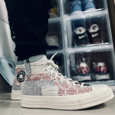 Как смотрятся на ногах Кеды Converse Chuck 70 Patchwork 170059C