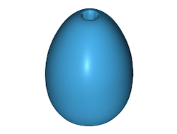 Egg with Small Pin Hole, Dark Azure (24946 / 6153481)