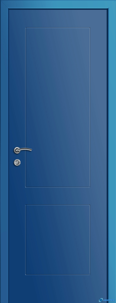 Дверь глухая пластиковая KAPELLI Multicolor Ф2К Синий RAL 5010 купить в Челябинске | КВИРТЕК