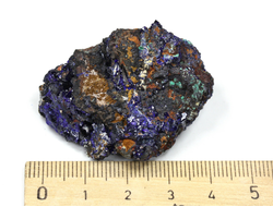 Азурит, Азуромалахит, коллекционный образец, Китай (43*32*23 мм, 35 г) №25650