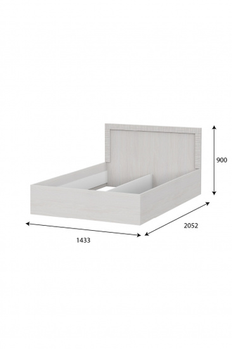 Кровать двойная (универсальная 1,4х2,0) Серия №4