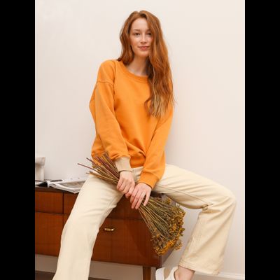 ЖЕНСКИЙ СВИТШОТ "РЫЖАЯ ПАСТЕЛЬ"