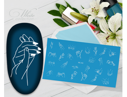 Слайдер с белой геометрией