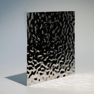 Декоративная нержавеющая сталь 3D Mirror Water Ripple Small Silver Артикул - 8К (S) / рябь на воде (серебро)