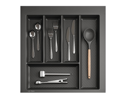 Лоток  для столовых приборов TRAY 500мм, ГРАФИТ  (13.0074)  AQ