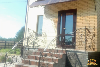 Кованые перила для крыльца - Арт 042