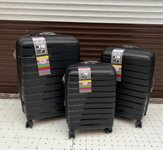 Комплект из 3х чемоданов Impreza Shift Полипропилен S,M,L Черный