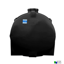 Емкость 5000 литров горизонтальная  черная