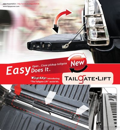 Механизм плавного открывания заднего борта