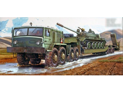 Сборная модель: (Trumpeter 00211) Тягач МАЗ-537 с прицепом