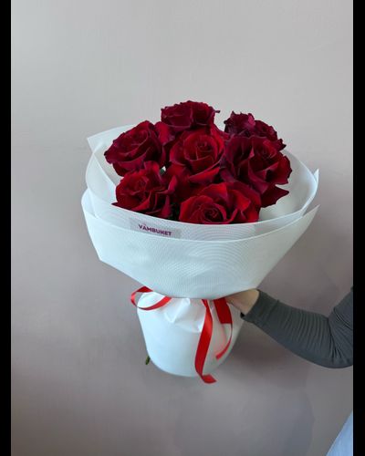 Французские розы 7 шт