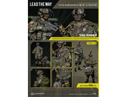 Американский десантник с пулеметом (лимитированная версия) - КОЛЛЕКЦИОННАЯ ФИГУРКА 1/6 75th RANGER REGIMENT AIRBORNE SAW GUNNER LIMITED VER (78094F) - DAMTOYS