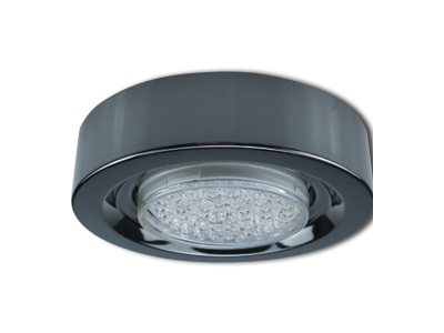 Светильник накладной Ecola GX53 FT3073 широкий черный хром 32X130 FB5330ECB