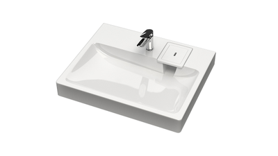 Раковина над стиральной машиной СТАЙЛ V50D1 (сигнально-белый) Granit MARR MARRBAXX