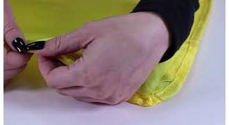 Сумка для обуви BRAUBERG, прочная, на шнурке, желтая, 42x33 см, 227142