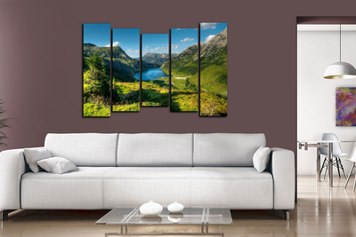 Модульная картина "Горный воздух"