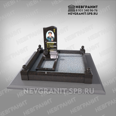 Памятник  на могилу 271  с цветным портретом