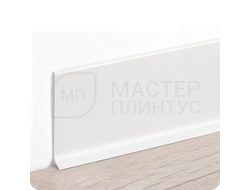 Плинтус алюминиевый ПЛ 80, высота 80мм. длина 3м. цвет белый