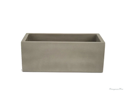 Кашпо Лофт прямоугольный VipSet 0,85л серый