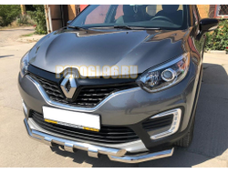 Защита переднего бампера G d60/60 для Renault Kaptur (2017-...)