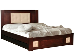 Кровать Альянс 21 век Лион 2 (кожа) с ящиками