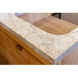 (ДРЛД-03) Прилавок рабочий "SOLID" со шкафчиком и полками