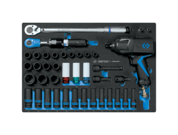 Набор пневмоинструмента 1/2" с принадлежностями, ложемент, 41 предмет KING TONY 9-44805AMPV