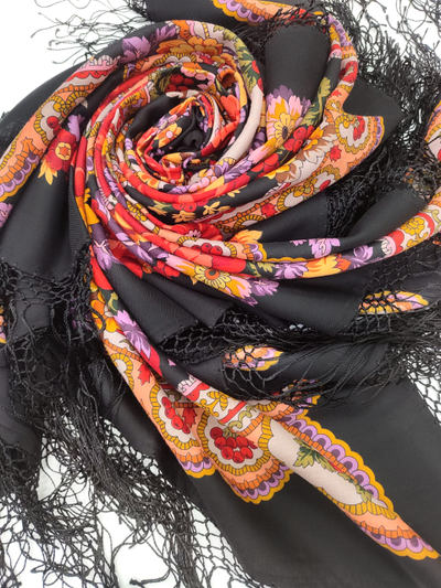 Павловопосадский платок Времена года. Осень 708-18