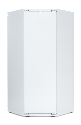 Встраиваемый угловой холодильник с дверью в дизайне кухонного гарнитура купить в Ялте