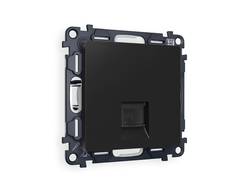 Розетка компьютерная RJ-45 CAT6 Черный матовый - Ambrella Volt - ALFA