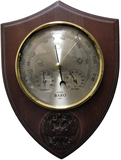 Метеостанция Бриг КМ91372ТГБ1-О гравировка герб РФ