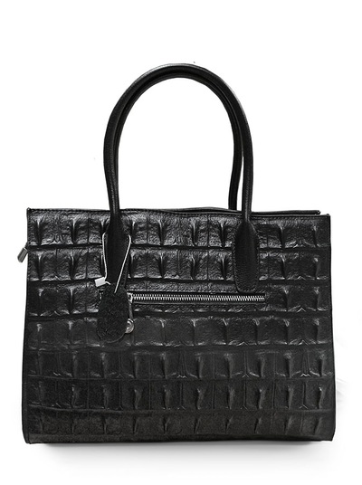 (АРТИКУЛ: 10028/8) СУМКА ЖЕНСКАЯ СРЕДНЕГО РАЗМЕРА, НАТУРАЛЬНАЯ КОЖА С ТИСНЕНИЕМ, ЧЕРНАЯ, С ПЛЕЧЕВЫМ РЕМНЕМ