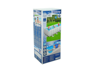 Прямоугольный каркасный бассейн Bestway Power Steel 488х244х122 см (56670)