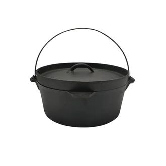Казан 4 л с крышкой, d 24,5 см, h 11,8 см, чугун
