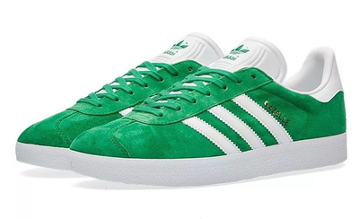 Adidas Gazelle зеленые с белым