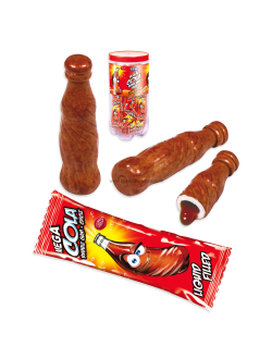 Жев. резинка Fini "Гигант Кола бутылочка" с нач. кола+лимон-лайм 16гр х 50шт