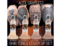 ALEX SANTUCCI COVER-UP SET - "World Famous" (США 4 шт по 1OZ - 30 мл)