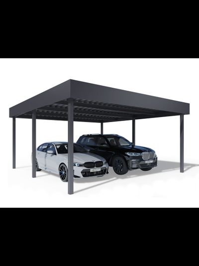 Навес с плоской крышей Метадекор