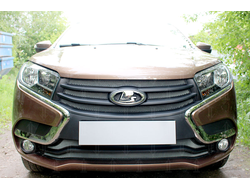 Защита радиатора Lada Xray 2015- (2 части) chrome низ