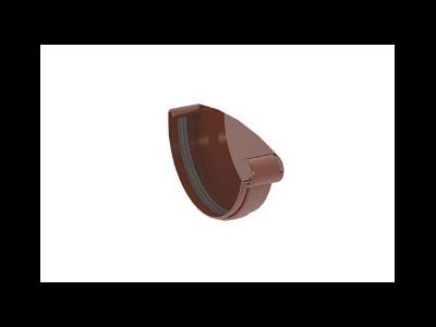 GIZA ЗАГЛУШКА ЖЕЛОБА ПРАВАЯ 120 ММ, ЦВЕТ КОРИЧНЕВЫЙ